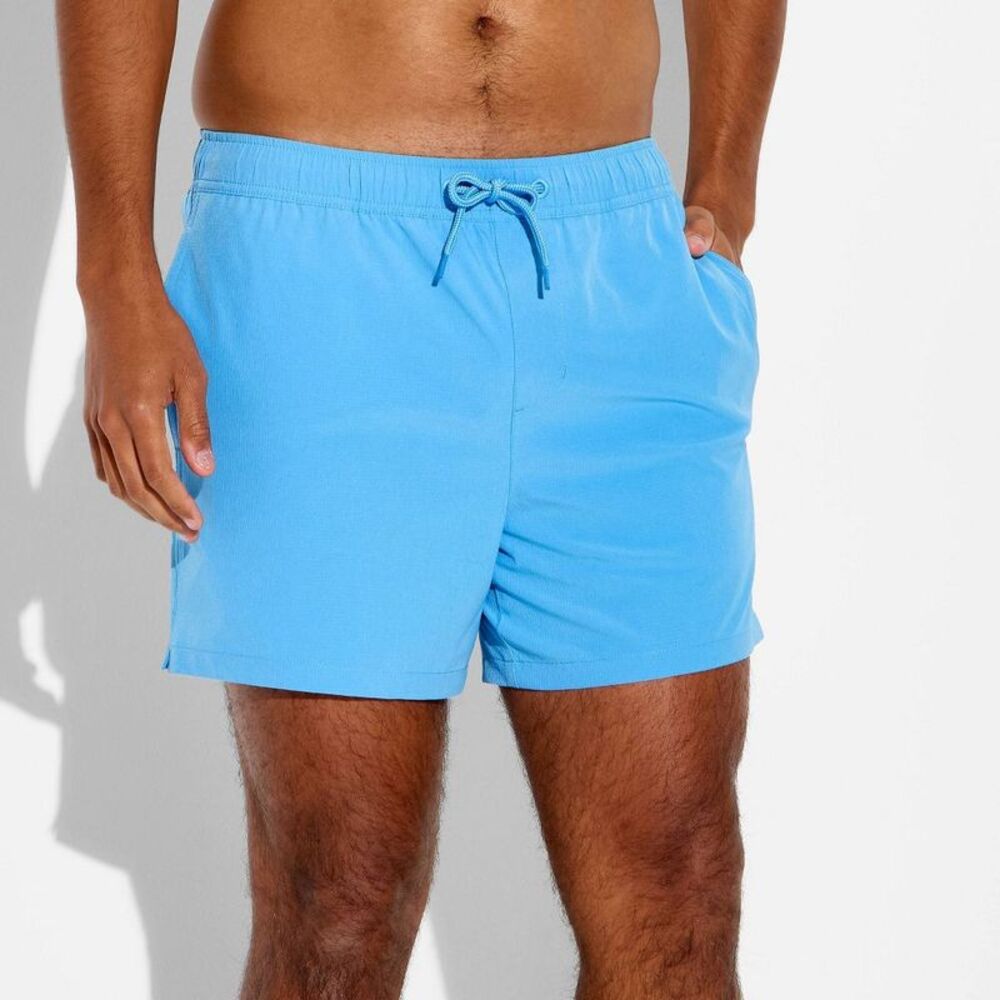 Men's 5'' Ripstop Swim Trunks - Original Use Blue L